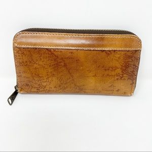 PATRICIA NASH LEATHER ZIP SIGNATURE MAP WALLET